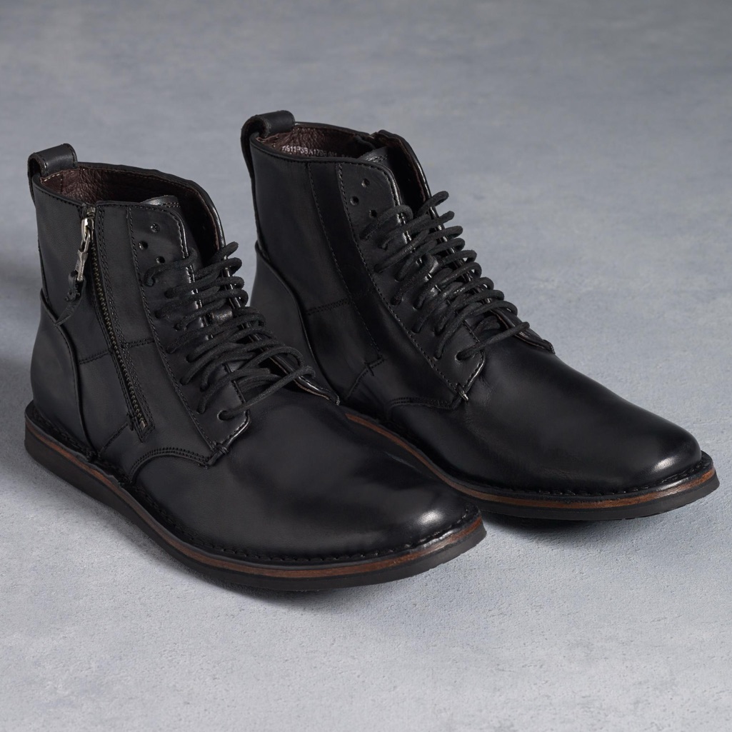 John Varvatos Barrett Side Zip Boots 85m Brand New In Box John Varvatos Barrett Side Zip Boots 85m Brand New In Box